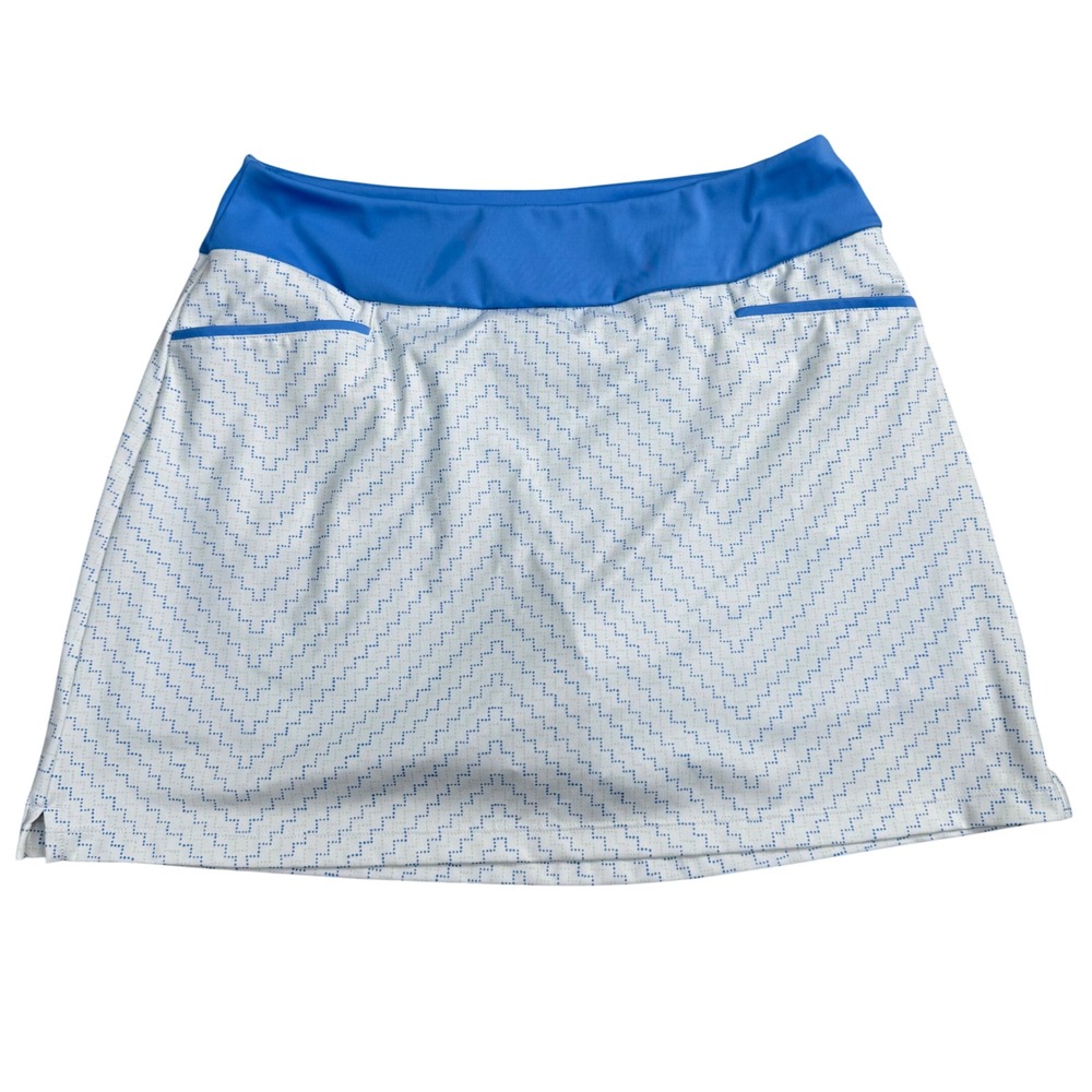 Adidas Golf Skort Women Size Medium
White/Blue Tennis Activewear Pickleball